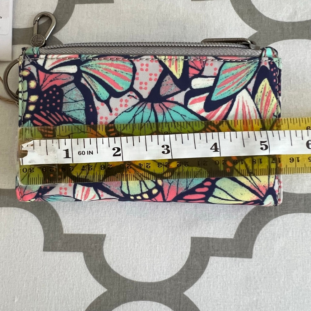 Sakroots Butterfly Print Wallet One Size Blue Pink - Picture 4 of 5